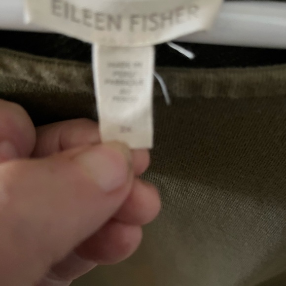 Eileen Fisher Olive Green Sleeveless top 2X - Picture 2 of 2